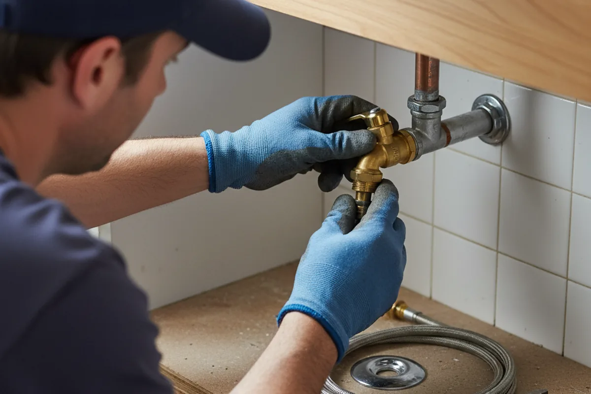Shutoff valve and fitting work during Emergency Plumbing in Cedar Park